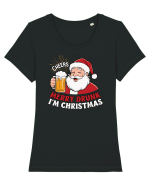 cu bere de Crăciun - Merry Drunk - I Am Christmas Tricou mânecă scurtă guler larg fitted Damă Expresser