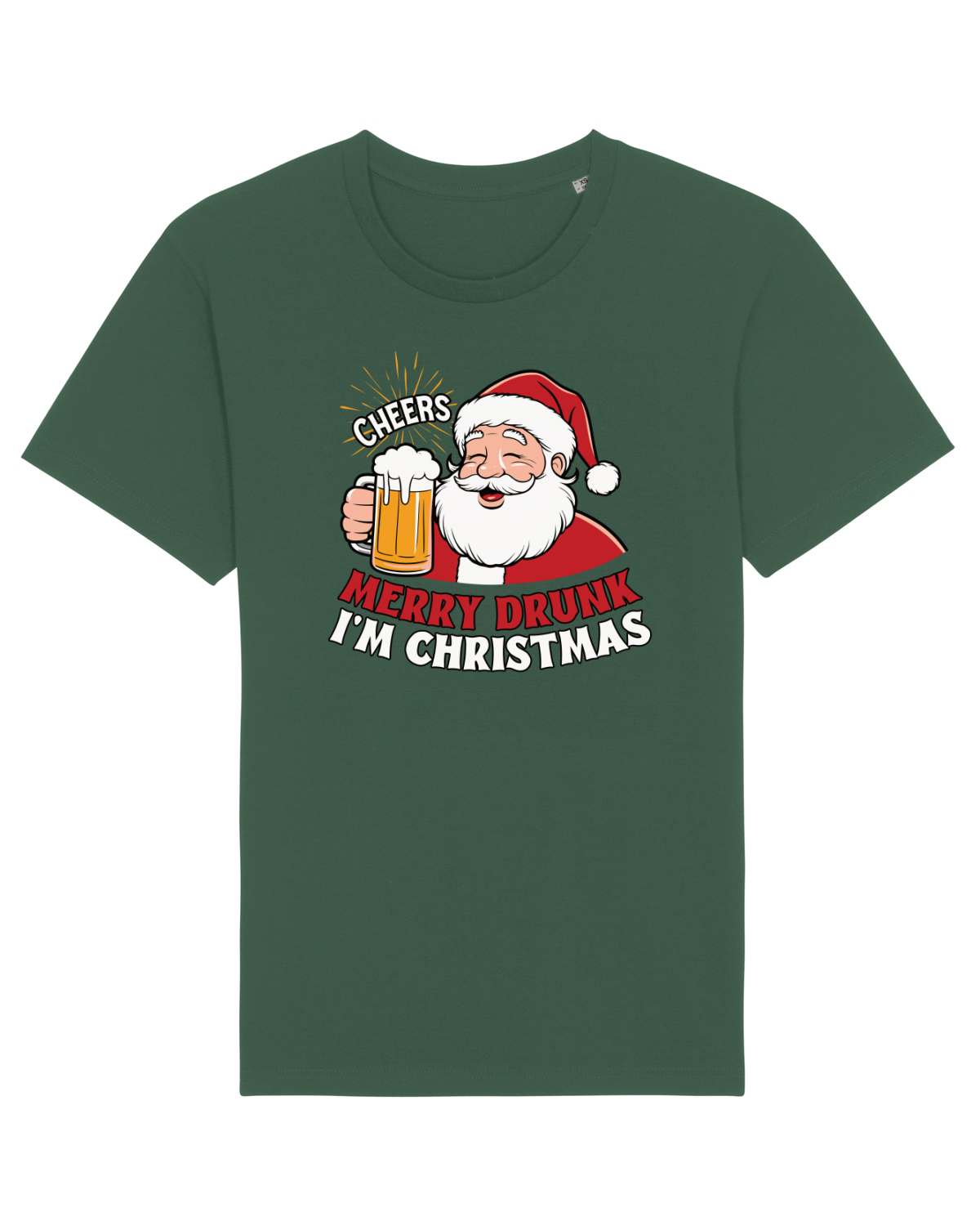 Tricou mânecă scurtă Unisex Rocker Bottle Green