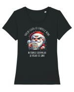 pentru cadou Secret Santa - Vreau lista cu faptele bune Tricou mânecă scurtă guler larg fitted Damă Expresser