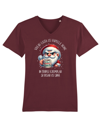pentru cadou Secret Santa - Vreau lista cu faptele bune Burgundy