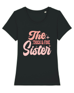 The Thick and Fine Sister Tricou mânecă scurtă guler larg fitted Damă Expresser
