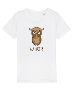 Who? Tricou mânecă scurtă  Copii Mini Creator