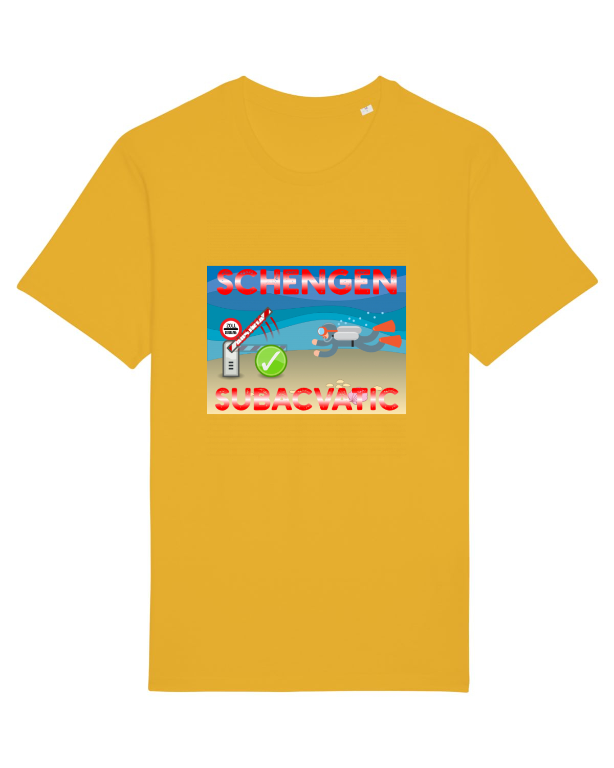 Tricou mânecă scurtă Unisex Rocker Spectra Yellow