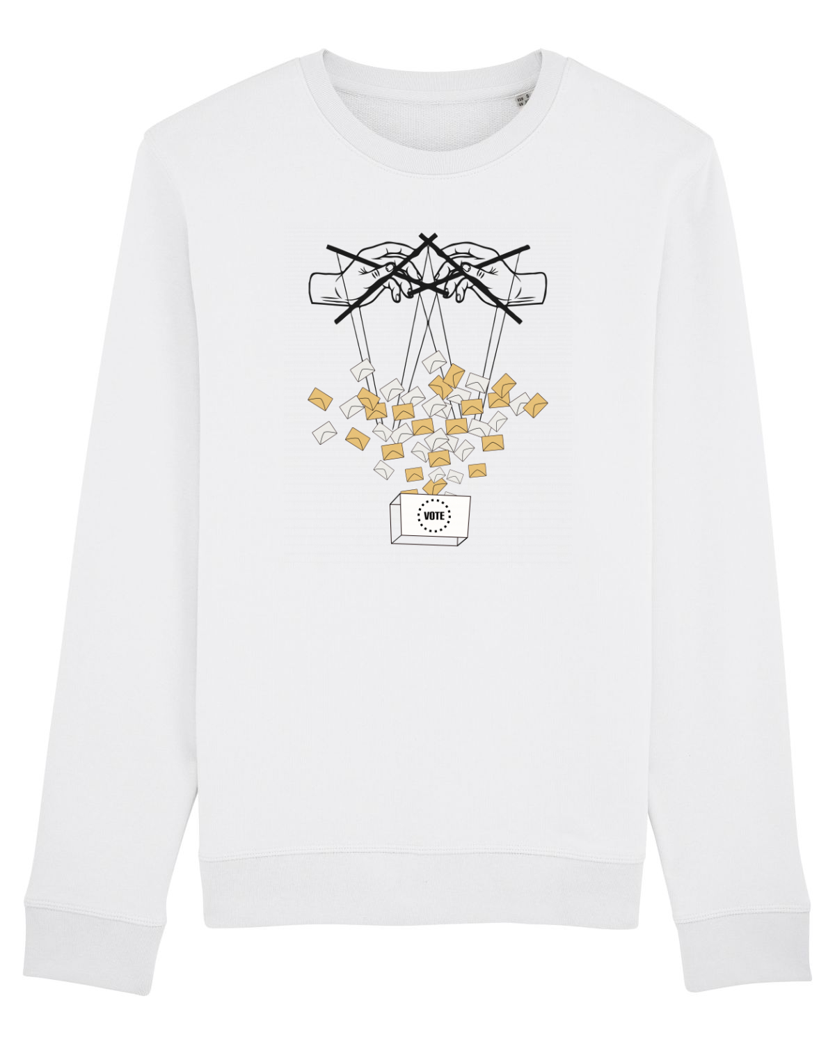 Bluză mânecă lungă Unisex Rise White