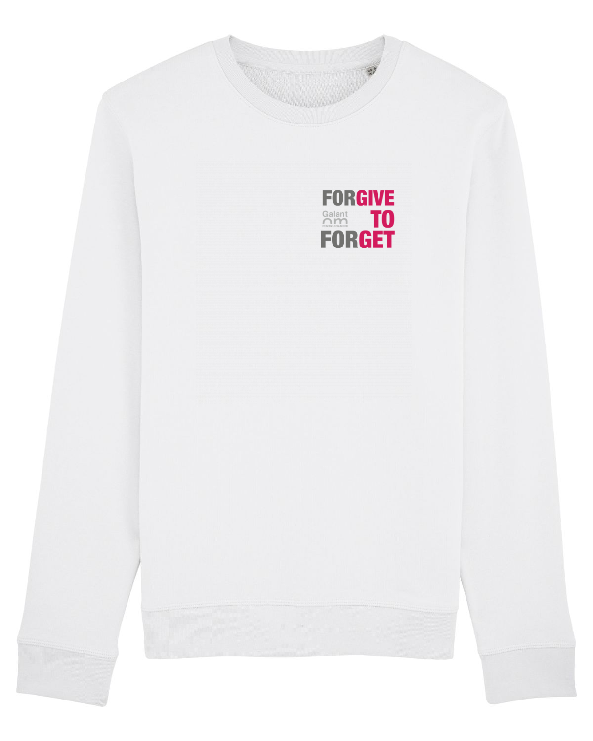 Bluză mânecă lungă Unisex Rise White
