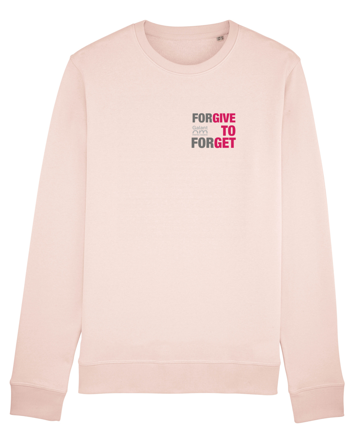 Bluză mânecă lungă Unisex Rise Candy Pink