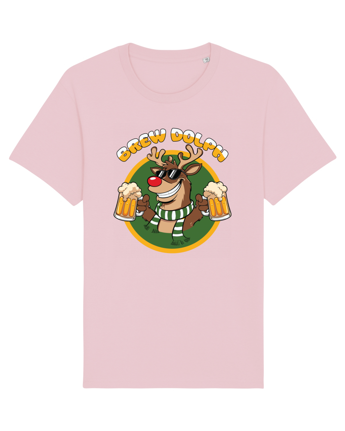 Tricou mânecă scurtă Unisex Rocker Cotton Pink