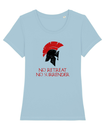 No Retreat No Surrender Sky Blue