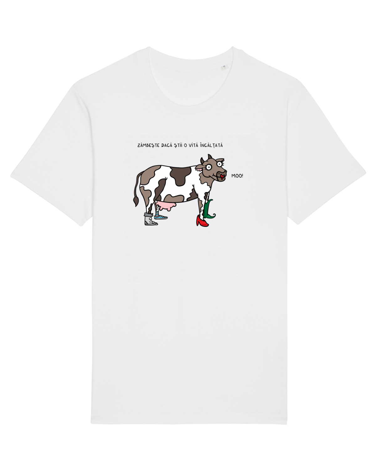 Tricou mânecă scurtă Unisex Rocker White