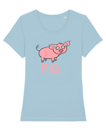 Pig Sky Blue