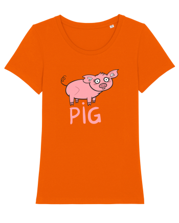 Pig Bright Orange