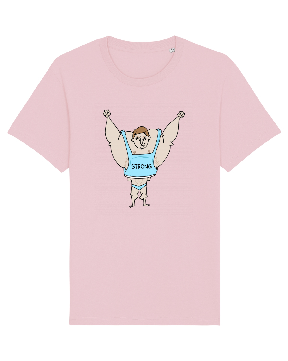 Tricou mânecă scurtă Unisex Rocker Cotton Pink