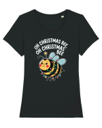 Oh Christmas Bee Tricou mânecă scurtă guler larg fitted Damă Expresser