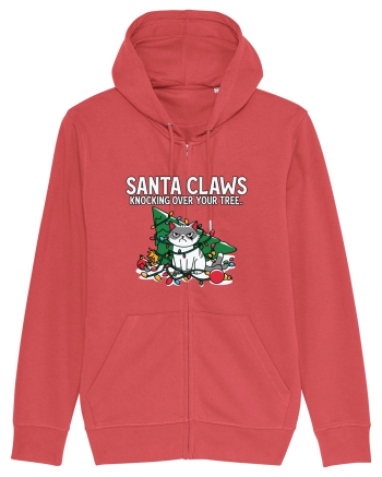 Santa Claws Knocking Over Your Tree Carmine Red