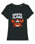 Santa Claws Tricou mânecă scurtă guler larg fitted Damă Expresser