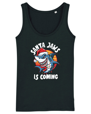 Santa Jaws Is Coming Black