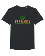 I`M A BARISTA, SO TRUST ME: LIFE BEGINS WITH COFFEE Tricou mânecă scurtă guler larg Bărbat Skater