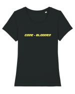 CODE - BLOODED - AM CODUL IN SANGE Tricou mânecă scurtă guler larg fitted Damă Expresser