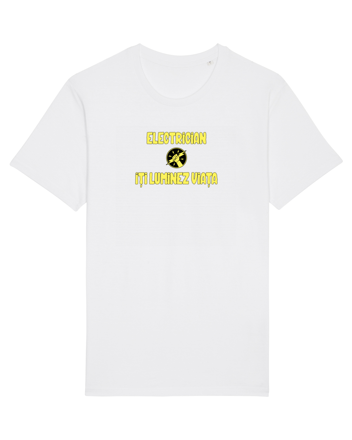 Tricou mânecă scurtă Unisex Rocker White