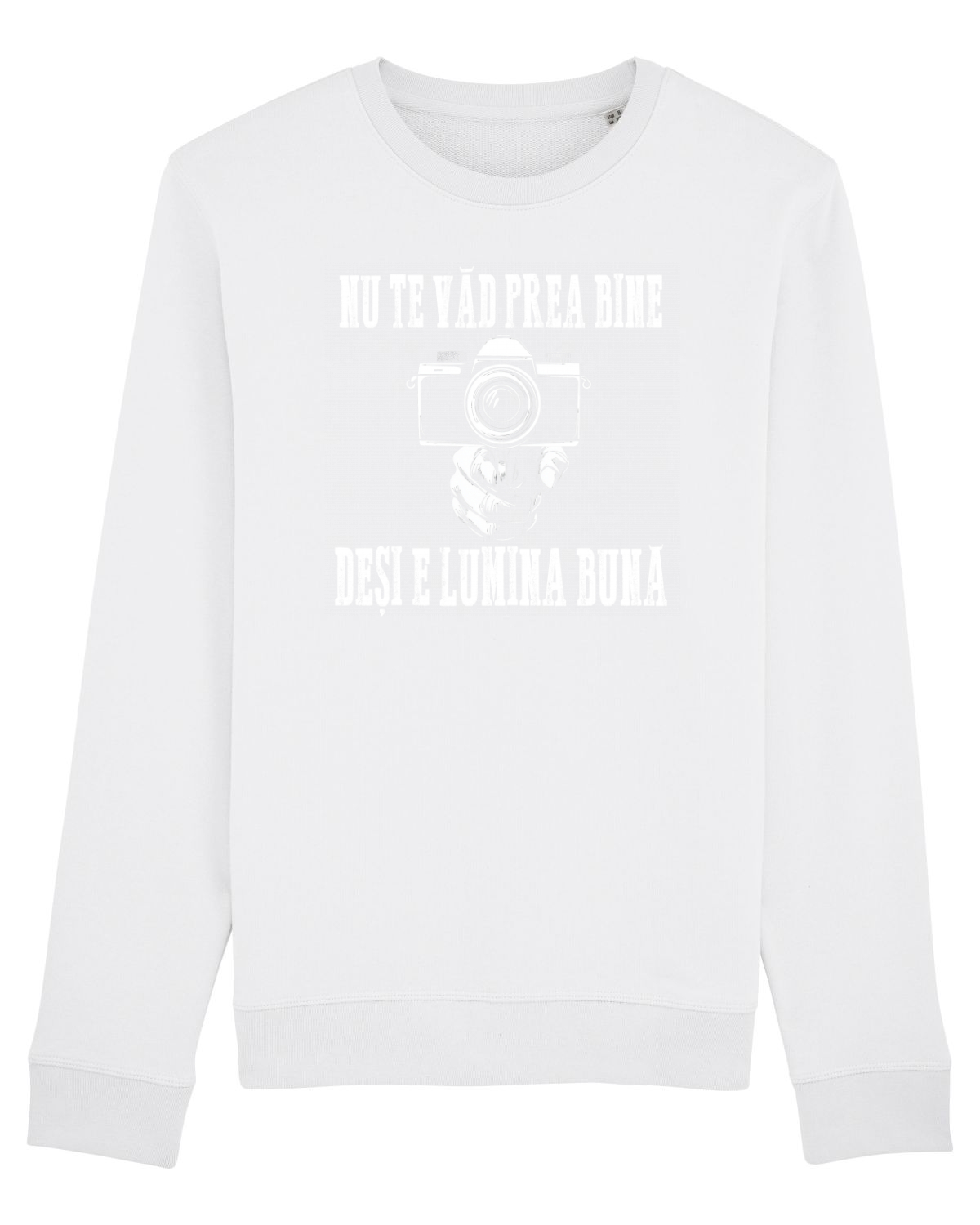 Bluză mânecă lungă Unisex Rise White