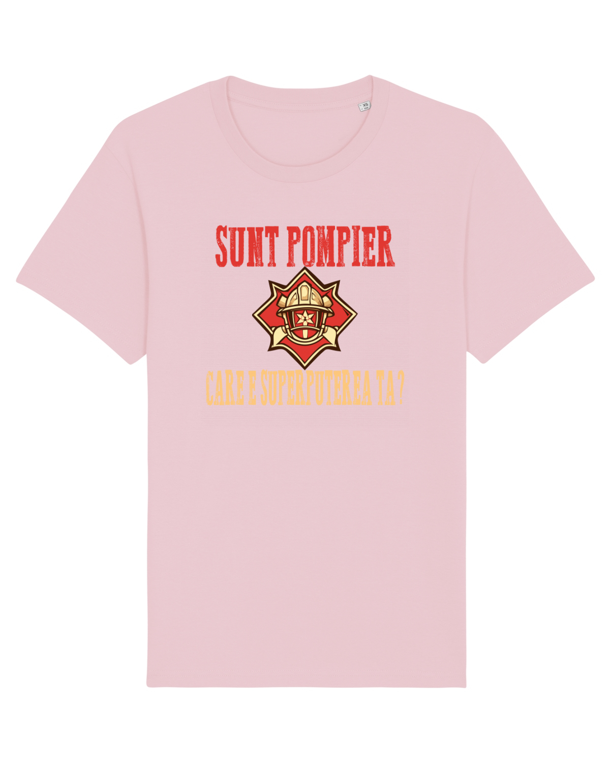 Tricou mânecă scurtă Unisex Rocker Cotton Pink