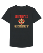 SUNT POMPIER. CARE E SUPERPUTEREA TA? Tricou mânecă scurtă guler larg Bărbat Skater