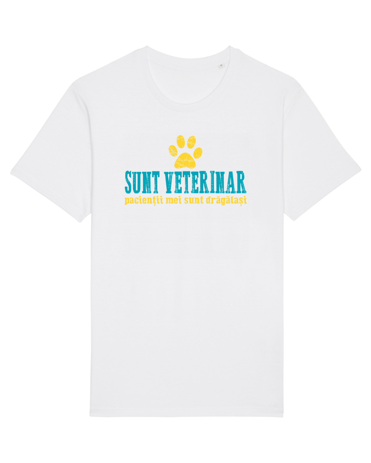 Tricou mânecă scurtă Unisex Rocker White
