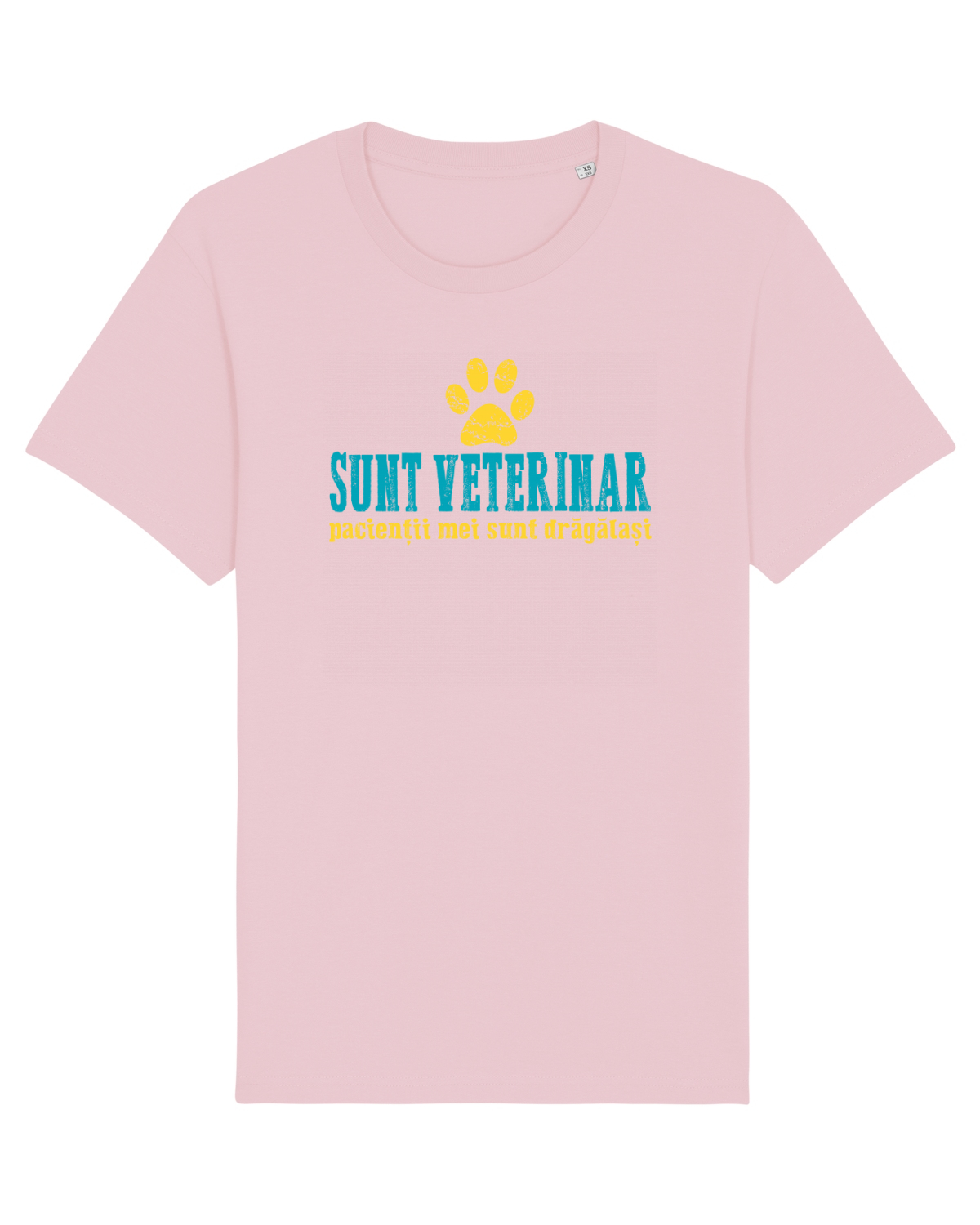 Tricou mânecă scurtă Unisex Rocker Cotton Pink
