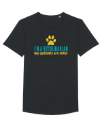 I`M A VETERINARIAN, MY PATIENTS ARE CUTER Tricou mânecă scurtă guler larg Bărbat Skater