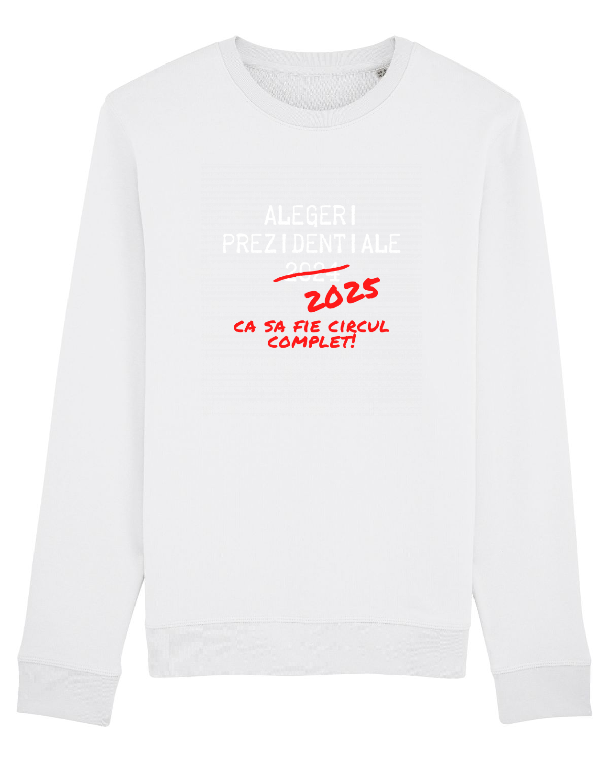 Bluză mânecă lungă Unisex Rise White