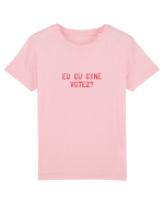 Eu cu cine votez? Tricou mânecă scurtă  Copii Mini Creator