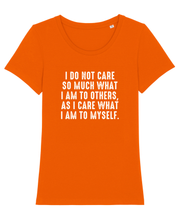 What I am to myself Bright Orange