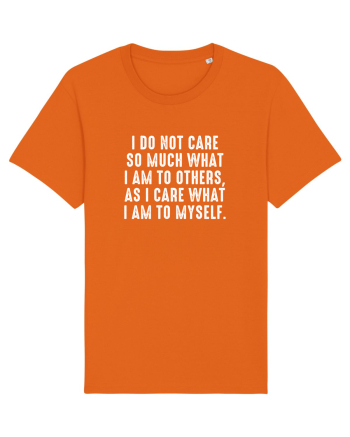 What I am to myself Bright Orange
