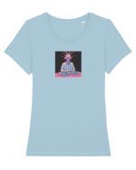 First Trip Tricou mânecă scurtă guler larg fitted Damă Expresser
