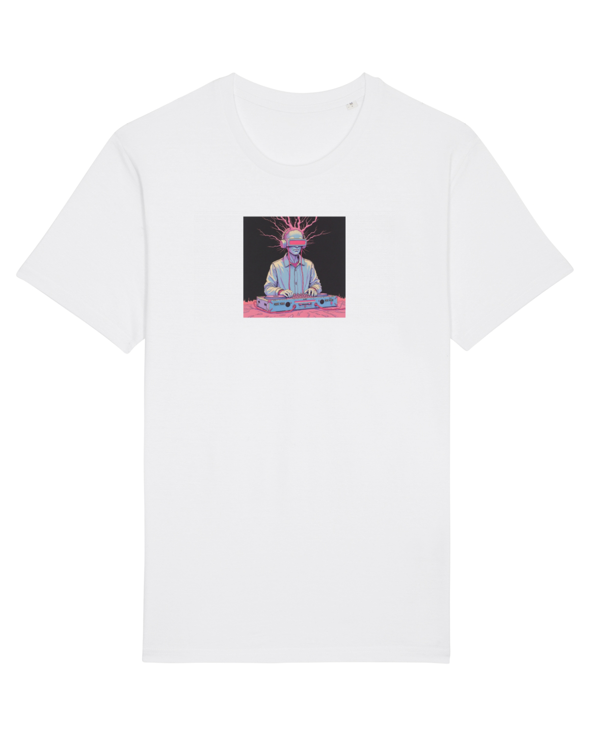 Tricou mânecă scurtă Unisex Rocker White