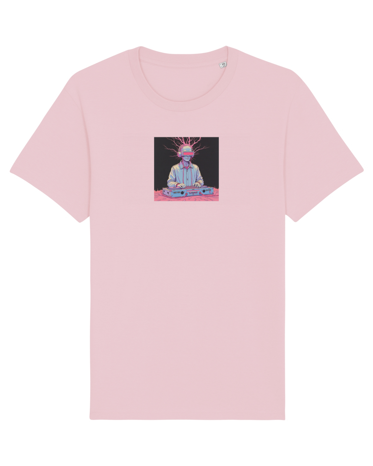 Tricou mânecă scurtă Unisex Rocker Cotton Pink