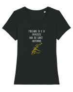 FIECARE ZI E O POVESTE Tricou mânecă scurtă guler larg fitted Damă Expresser