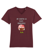 AM SOLUȚIA LA TOATE PROBLEMELE Tricou mânecă scurtă guler V Bărbat Presenter