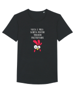 VIAȚA E PREA SCURTĂ PT. TRICOURI Tricou mânecă scurtă guler larg Bărbat Skater