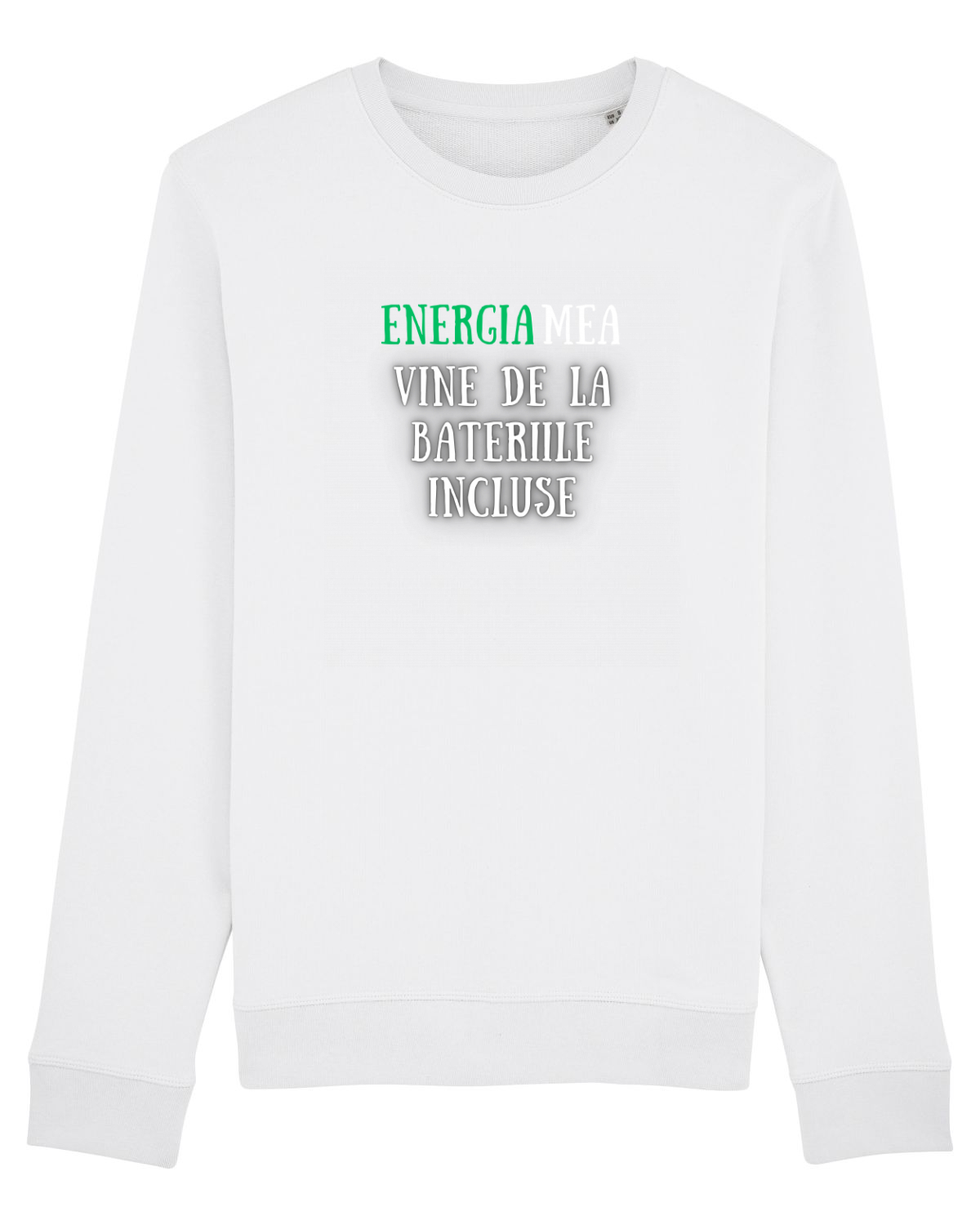 Bluză mânecă lungă Unisex Rise White