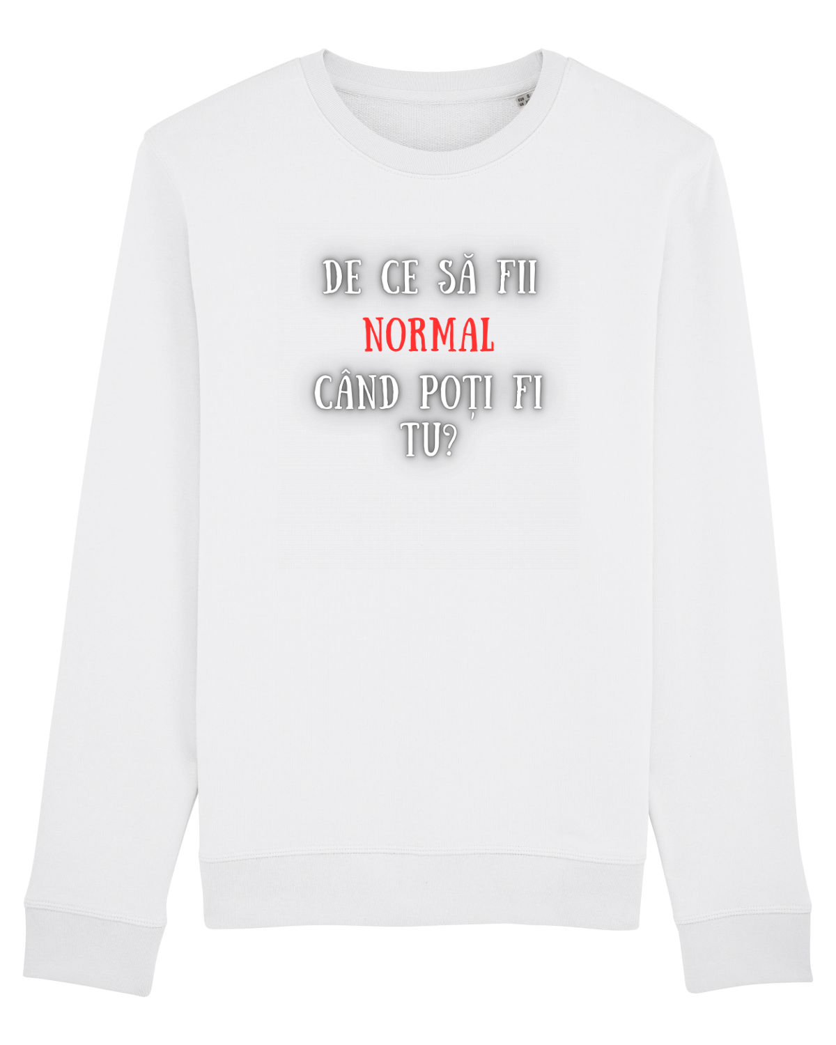 Bluză mânecă lungă Unisex Rise White