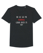 DE CE SĂ FII NORMAL? Tricou mânecă scurtă guler larg Bărbat Skater