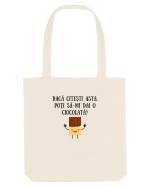 DĂ-MI O CIOCOLATĂ! Sacoșă textilă