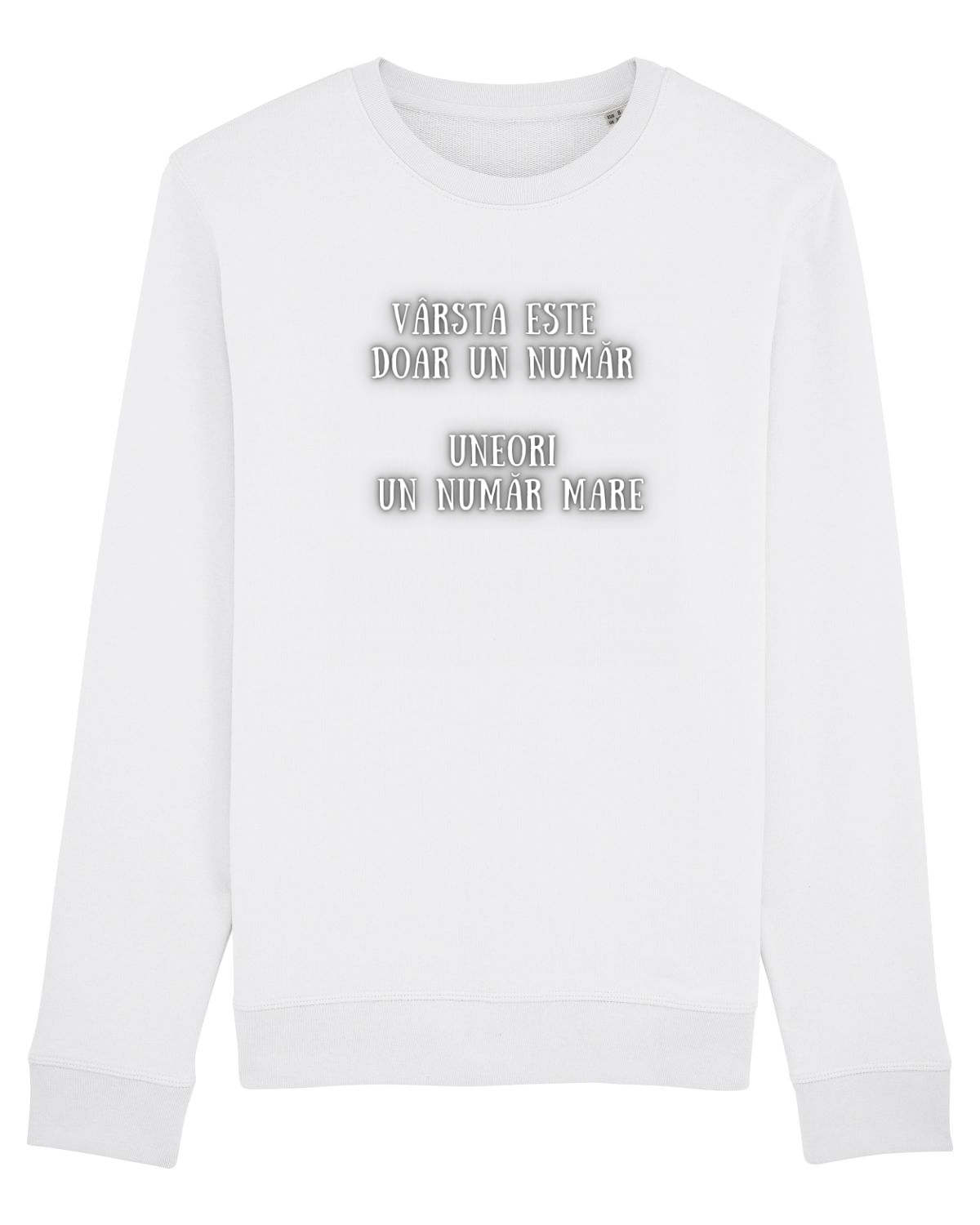 Bluză mânecă lungă Unisex Rise White