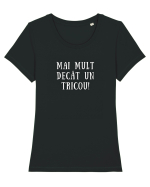 MAI MULT DECÂT UN TRICOU Tricou mânecă scurtă guler larg fitted Damă Expresser