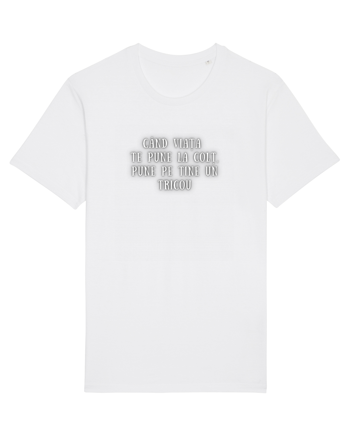 Tricou mânecă scurtă Unisex Rocker White