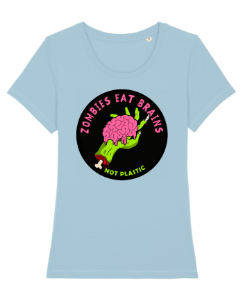 Zombies Eat Brains Sky Blue