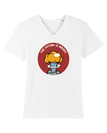 The future is bright Tricou mânecă scurtă guler V Bărbat Presenter
