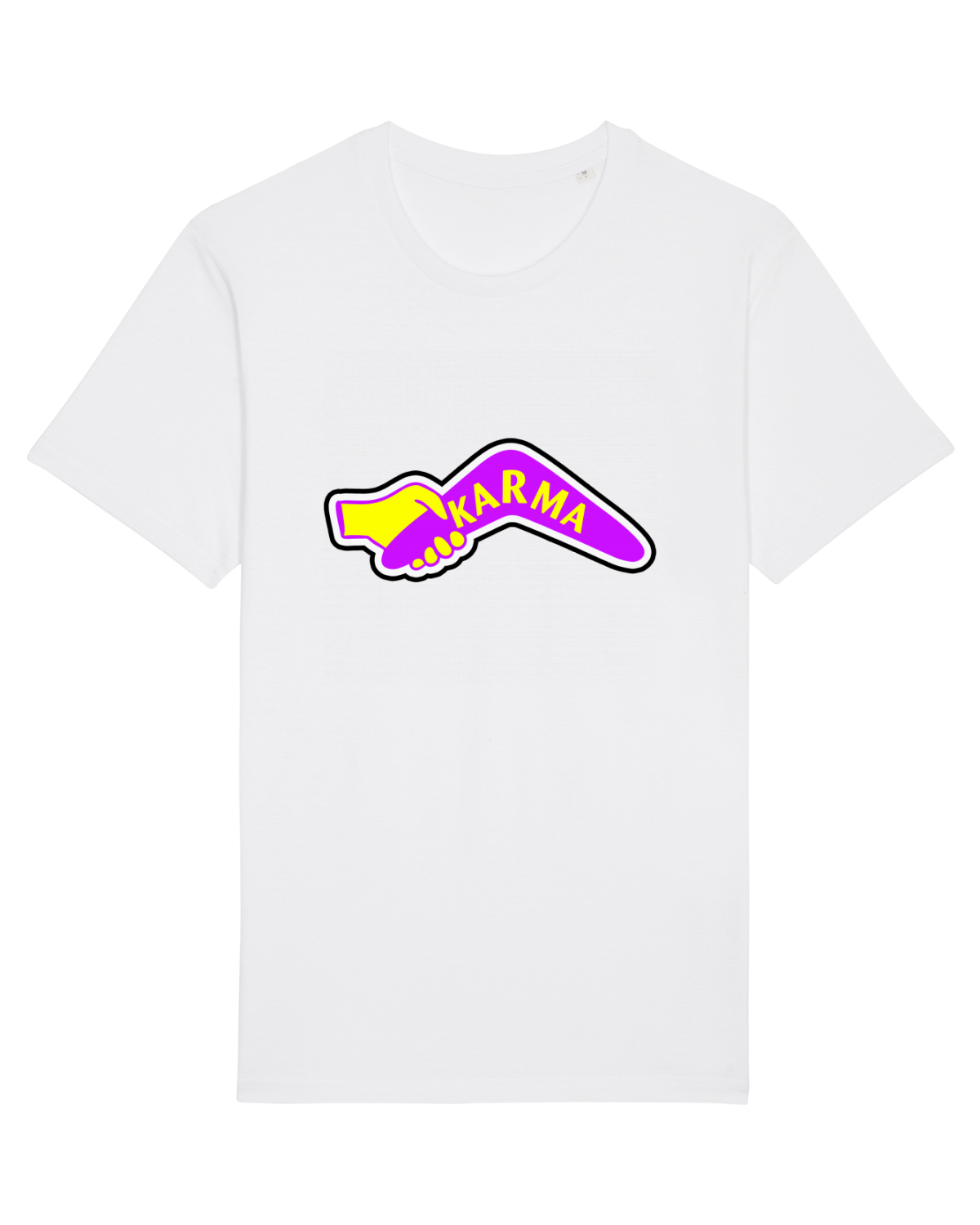 Tricou mânecă scurtă Unisex Rocker White