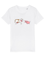 Pig! Cow! Tricou mânecă scurtă  Copii Mini Creator